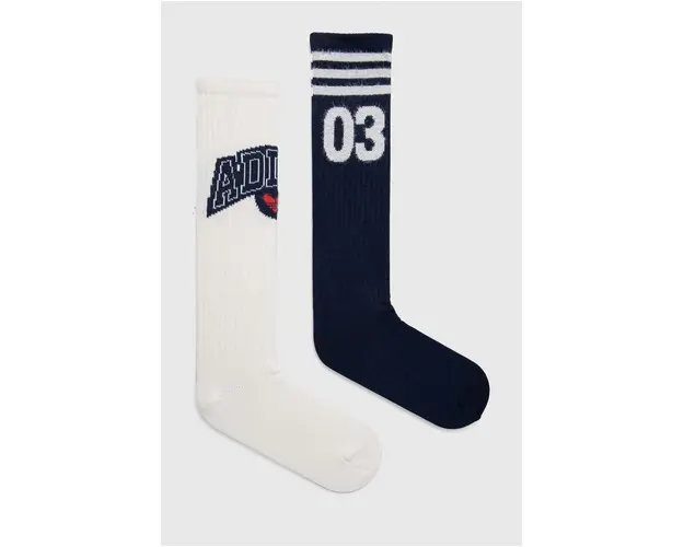 adidas Originals sosete 2-pack femei, culoarea albastru marin, IT7393