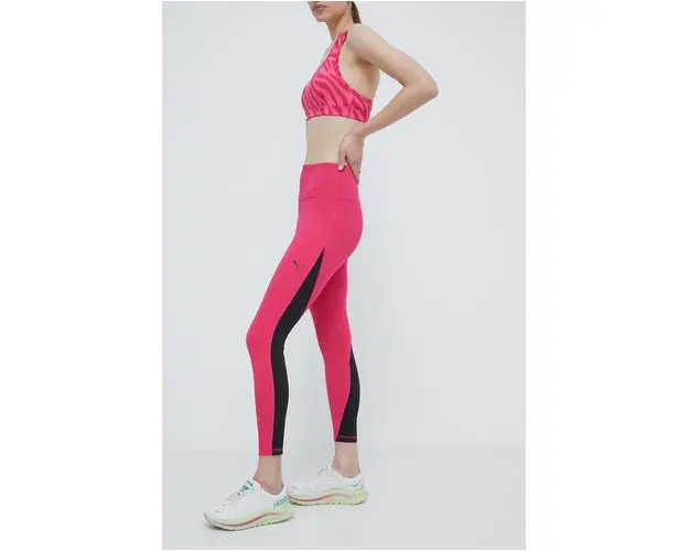 Puma colanti de antrenament Train All Day culoarea roz, cu model 524827