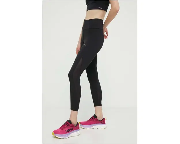 Puma jambiere de yoga Studio Ultrabare culoarea negru, uni, 524838
