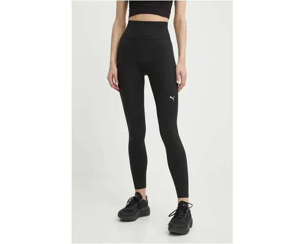 Puma leggins de antrenament Shapeluxe Seamless culoarea negru, neted, 524360