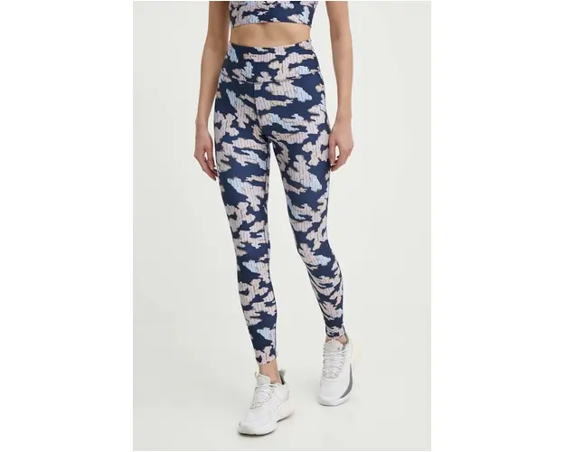 Reebok leggins de antrenament ID Train culoarea albastru marin, modelator, 100076266