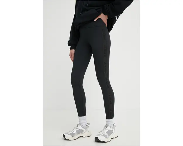 La Mania colanti femei, culoarea negru, cu imprimeu, NOLY