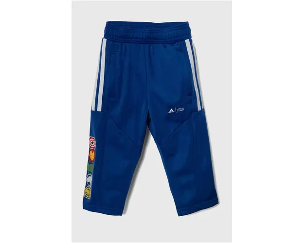 adidas pantaloni de trening pentru copii x Marvel culoarea albastru marin, cu imprimeu