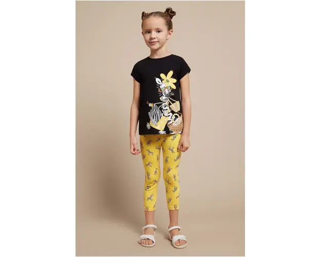 Mayoral leggins copii culoarea galben, modelator