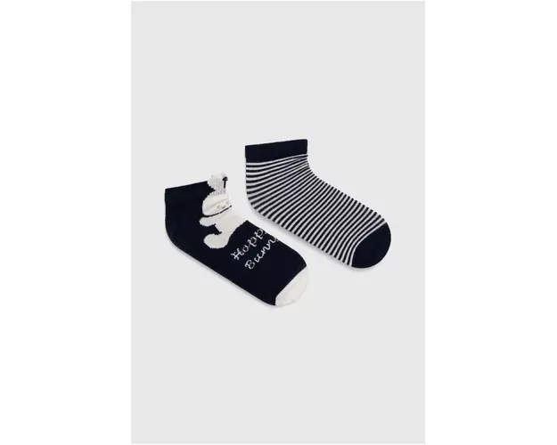 United Colors of Benetton sosete bebe 2-pack culoarea albastru marin