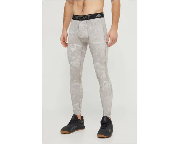 adidas Performance colanti de antrenament Techfit culoarea verde, cu model IR8225