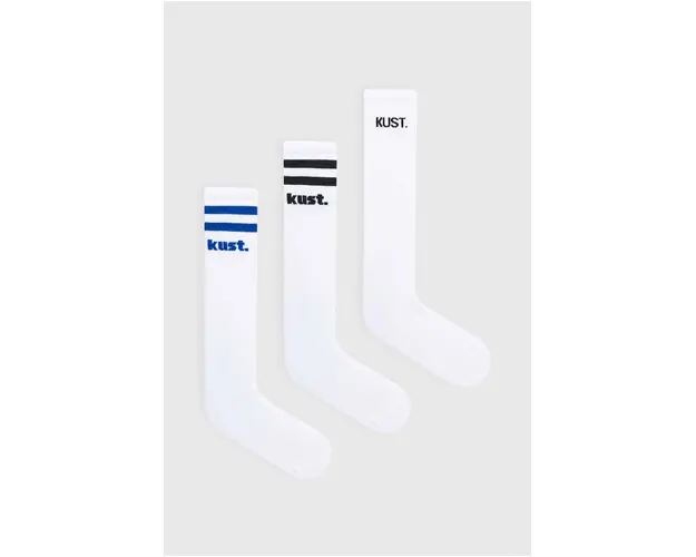 kust. sosete 3-pack barbati, culoarea alb