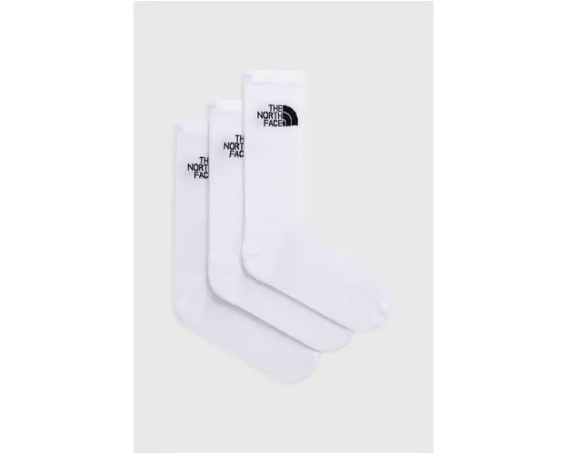 The North Face sosete 3-pack barbati, culoarea alb