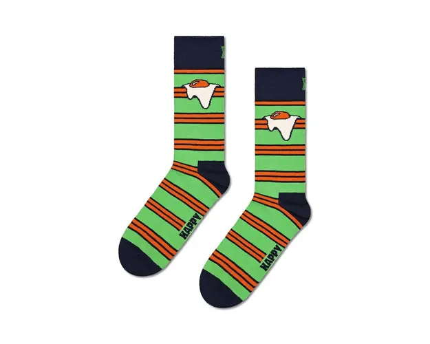 Happy Socks sosete Egg On Stripe Sock culoarea verde