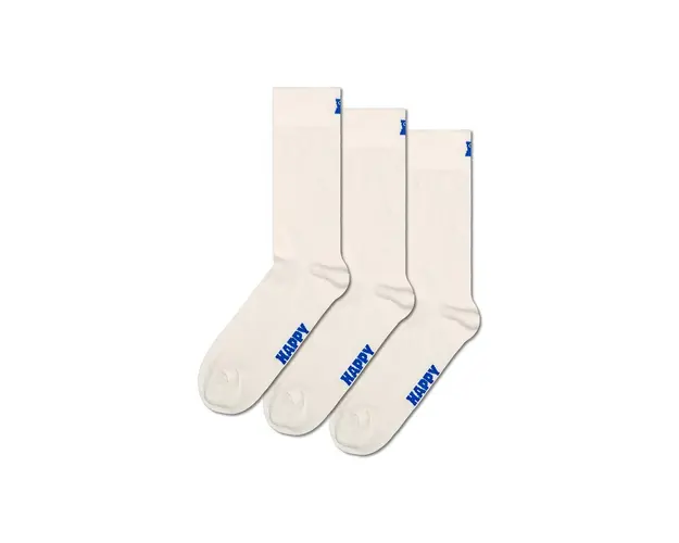 Happy Socks sosete Solid 3-pack culoarea alb