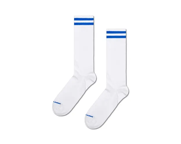 Happy Socks sosete Solid Sneaker Thin Crew culoarea alb