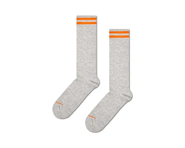 Happy Socks sosete Solid Sneaker Thin Crew culoarea gri