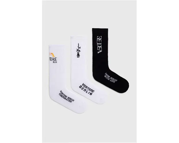 Vertere Berlin sosete 3-pack culoarea alb