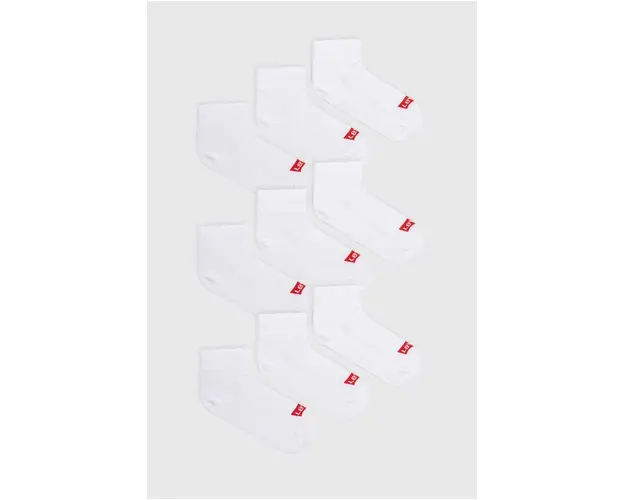 Levi's sosete 9-pack culoarea alb