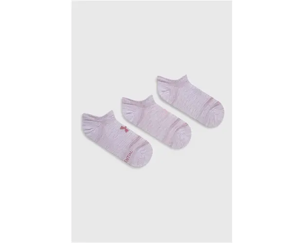 Under Armour sosete Essential No Show 3-pack culoarea roz