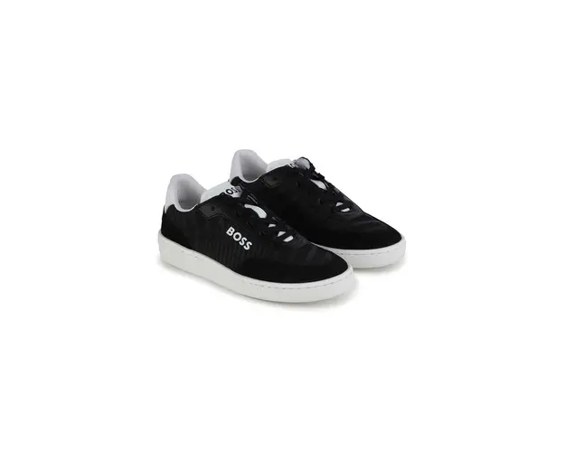 BOSS sneakers pentru copii culoarea negru