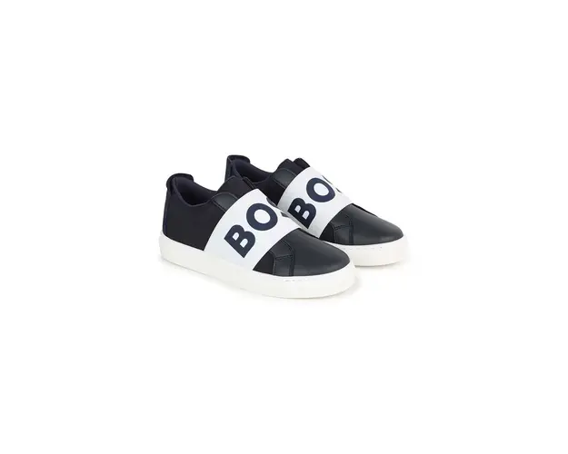 BOSS sneakers pentru copii culoarea albastru marin