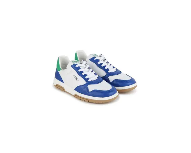 Karl Lagerfeld tenisi din piele copii culoarea alb