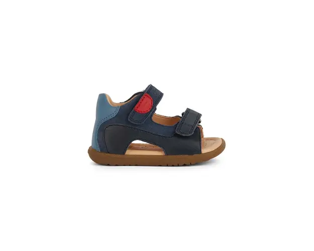 Geox sandale din piele pentru copii SANDAL MACCHIA culoarea albastru marin