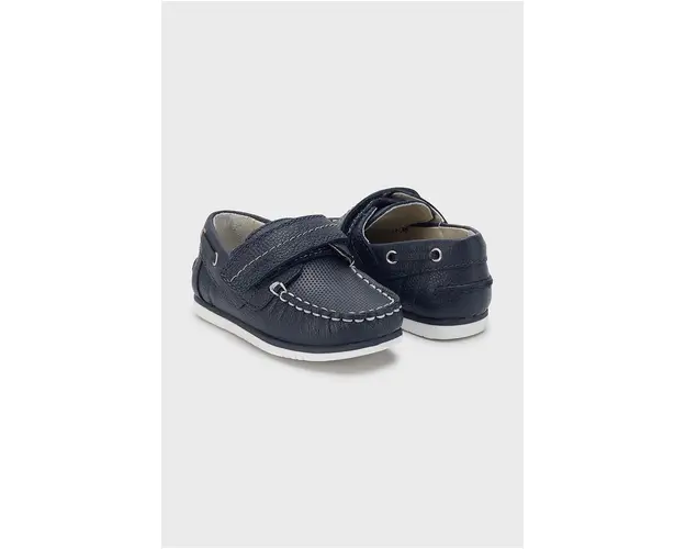 Mayoral mocasini din piele pentru copii culoarea albastru marin