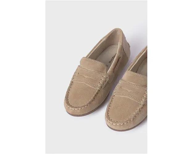Mayoral mocasini din piele intoarsa culoarea bej