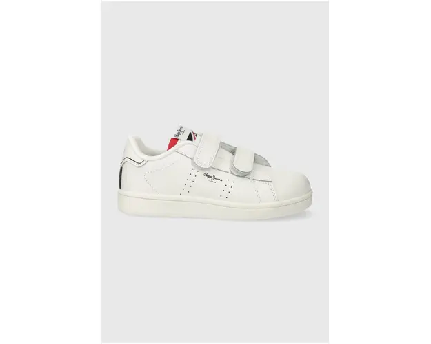 Pepe Jeans tenisi din piele copii PLAYER BASIC BK culoarea alb