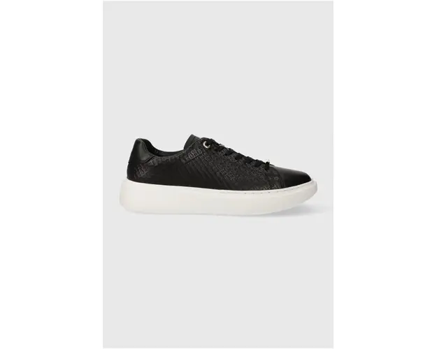 BOSS sneakers din piele Amber culoarea negru, 50513433