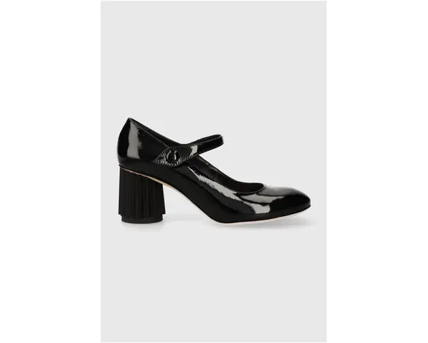 AGL pantofi de piele DORICA culoarea negru, cu toc drept, D271001PCKB1201013