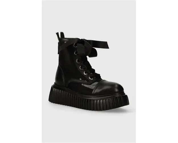 AGL bocanci IGGY femei, culoarea negru, cu platforma, D751563PGK62481013