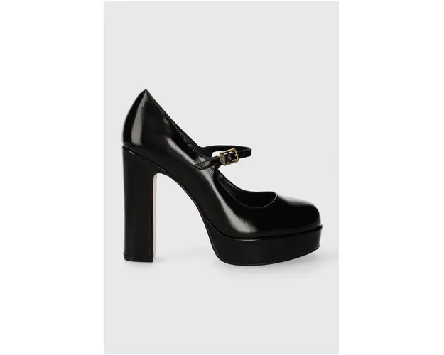Kurt Geiger London pantofi de piele Regent Mid Platfrom culoarea negru, cu toc drept 1262100109