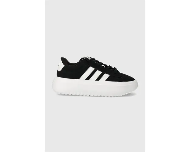 adidas sneakers din piele GRAND COURT culoarea negru IE1102