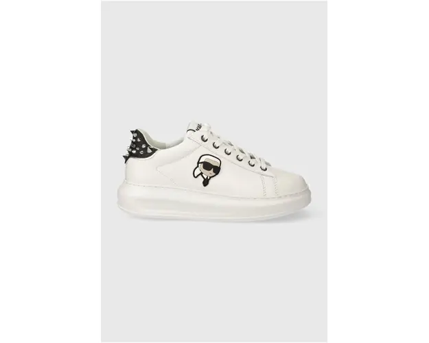Karl Lagerfeld sneakers din piele KAPRI culoarea alb, KL62529N