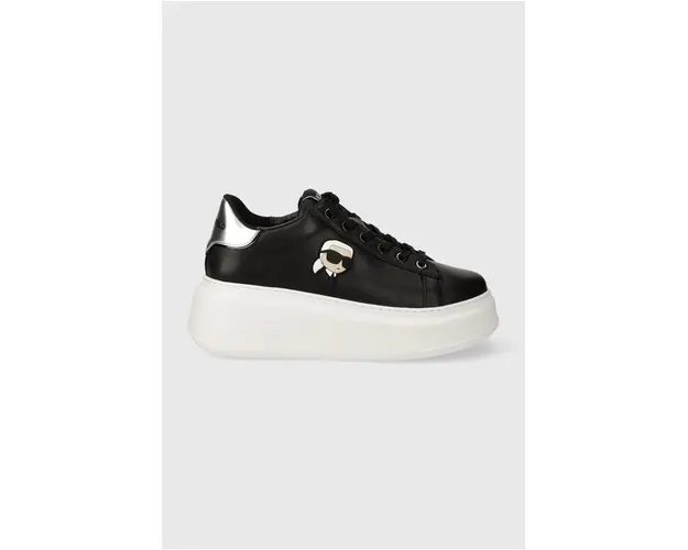 Karl Lagerfeld sneakers din piele ANAKAPRI culoarea negru, KL63530N