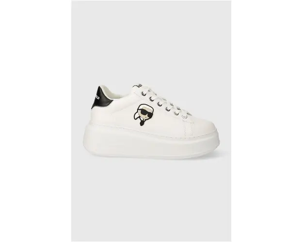 Karl Lagerfeld sneakers din piele ANAKAPRI culoarea alb, KL63530N