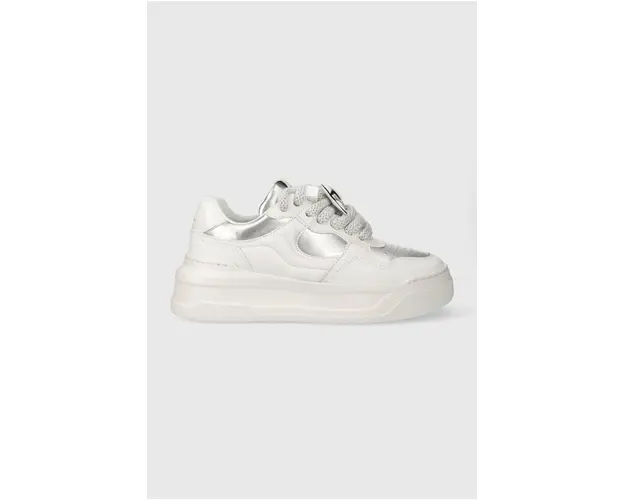 Karl Lagerfeld sneakers din piele KREW MAX culoarea alb, KL63324