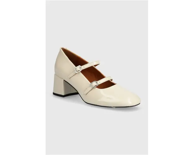 Vagabond Shoemakers pantofi de piele ADISON culoarea bej, cu toc drept, 5739-160-37