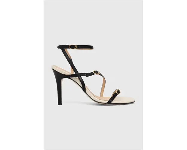 Alohas sandale de piele Alyssa culoarea negru, S100207.01