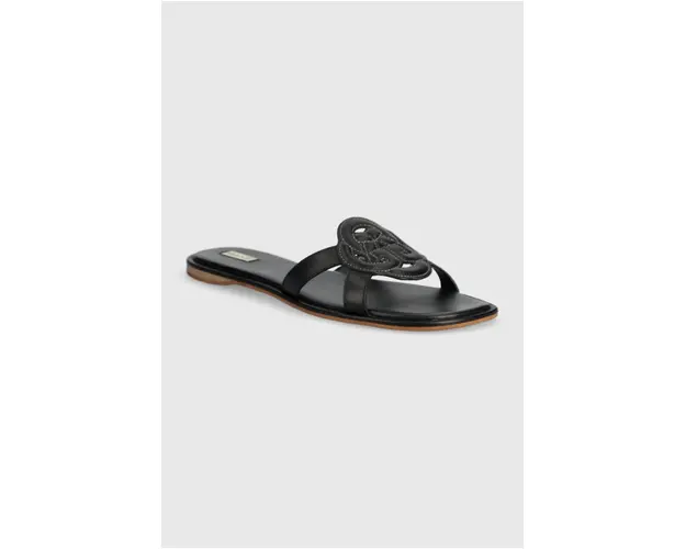 Gant slapi de piele Chleo femei, culoarea negru, 28561574.G00