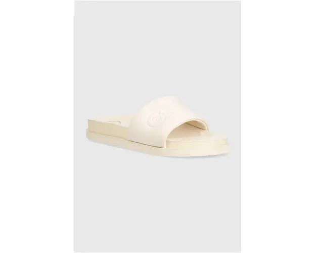 Gant slapi de piele Mardale femei, culoarea bej, 28591596.G125