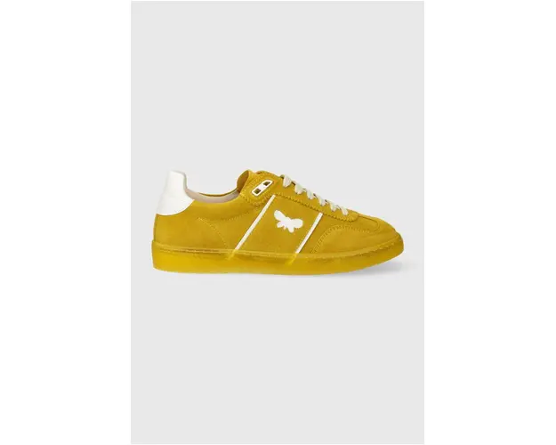 Weekend Max Mara sneakers din piele intoarsa Pacocolor culoarea galben, 2415761094600