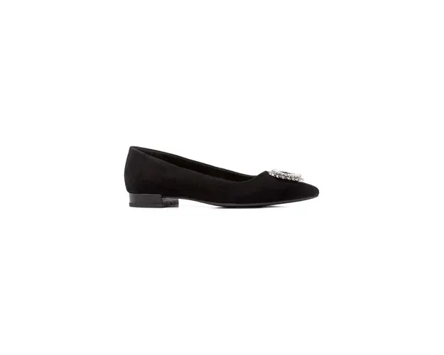 Geox balerini din piele intoarsa D CHARYSSA A culoarea negru, D369BA00021C9999
