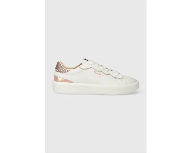 Pepe Jeans sneakers din piele PLS00006 culoarea alb, DOBBIE SEAL