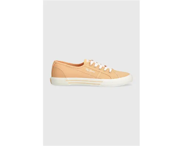 Pepe Jeans tenisi PLS31287 femei, culoarea portocaliu, BRADY BASIC W