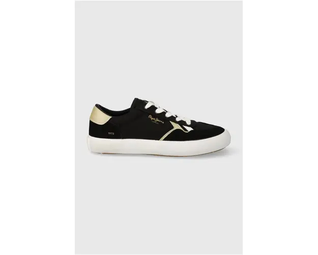 Pepe Jeans tenisi PLS31556 femei, culoarea negru, TRAVIS BRIT W