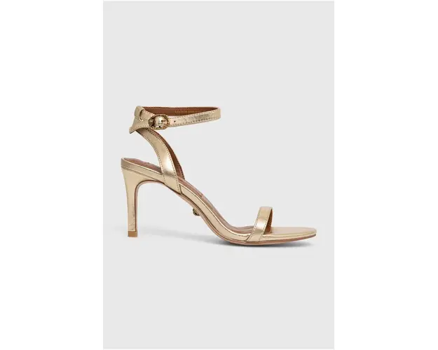 Kurt Geiger London sandale de piele Mayfair Strappy Sandal culoarea auriu, 2040961109