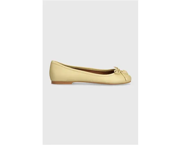 Kurt Geiger London balerini de piele Eagle Ballerina Drench culoarea bej 2121142109