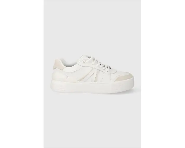 Lacoste sneakers din piele L002 Evo Logo Tongue Leather culoarea alb, 47SFA0055