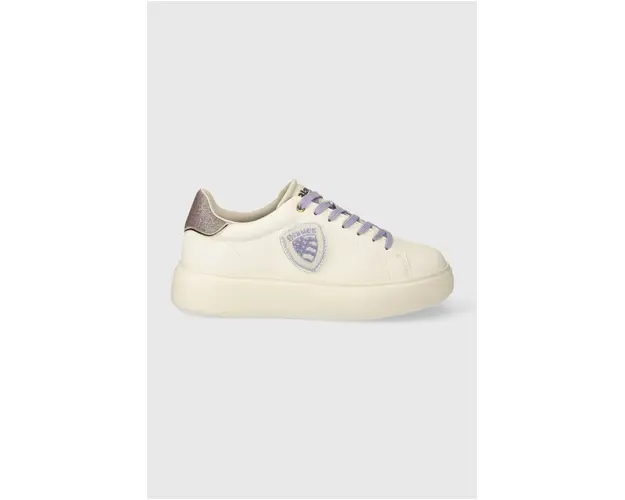 Blauer sneakers din piele VENUS culoarea alb, S4VENUS01.RIL
