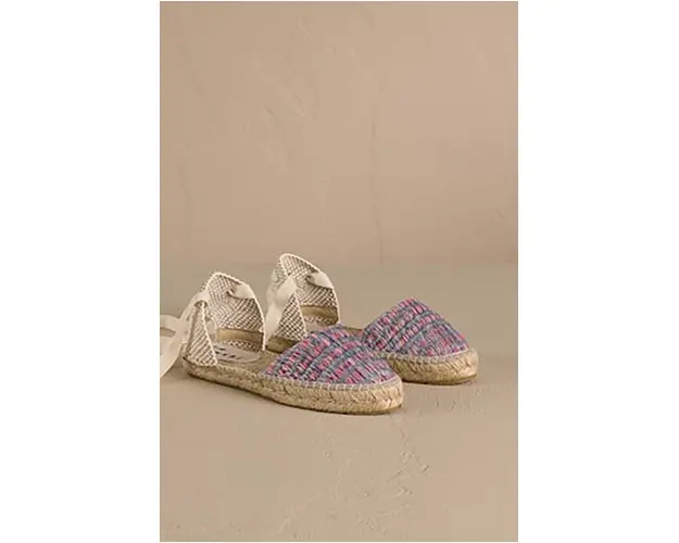 Manebi espadrile Flat Valenciana Espadrilles culoarea roz, G 0.6 P0