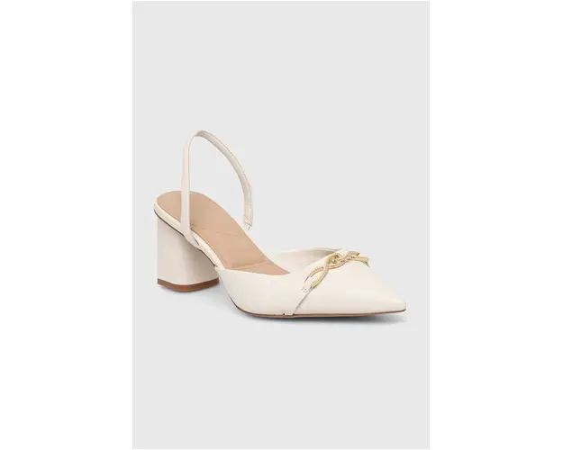 Aldo pumps Carnforth culoarea bej, cu toc drept, cu toc deschis, 13740467.Carnforth